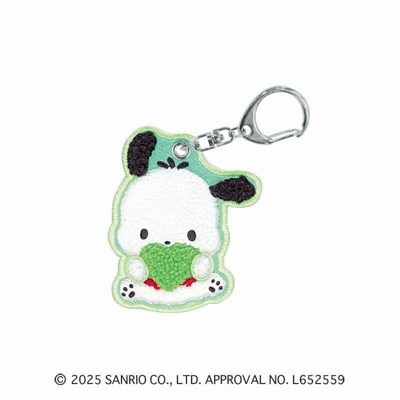 [POCHACCO] "Sanrio Fluffy Embroidery Sagara" Keychain - Rosey’s Kawaii Shop