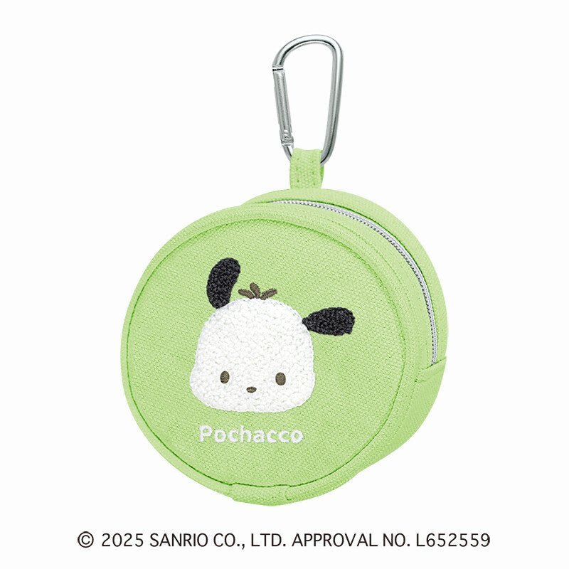 [POCHACCO] "Sanrio Fluffy Embroidery Sagara" Mini Pouch - Rosey’s Kawaii Shop