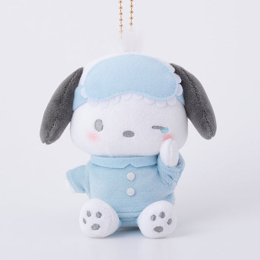 [POCHACCO] "Sanrio Pajama Party Munyugurumi" Plush Keychain - Rosey’s Kawaii Shop