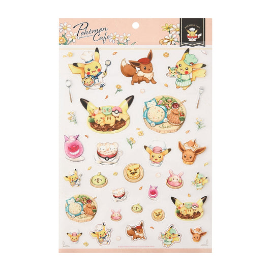 "Pokemon Cafe & Pikachu Sweets" Sticker Sheet - Rosey’s Kawaii Shop