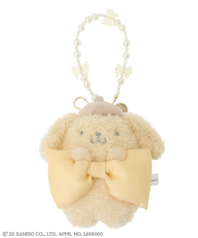 [POMPOMPURIN] "Maison de FLEUR x Sanrio" Plush Keychain - Rosey’s Kawaii Shop