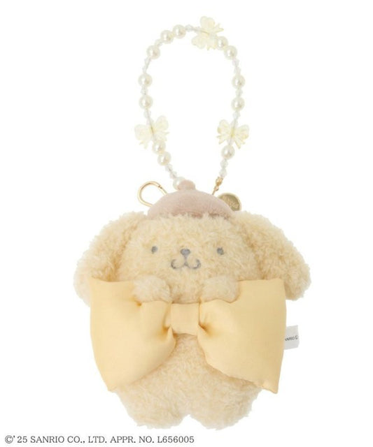 [POMPOMPURIN] "Maison de FLEUR x Sanrio" Plush Keychain - Rosey’s Kawaii Shop