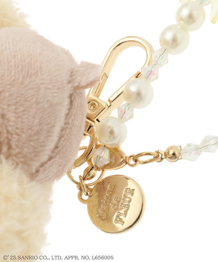 [POMPOMPURIN] "Maison de FLEUR x Sanrio" Plush Keychain - Rosey’s Kawaii Shop