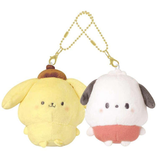 [POMPOMPURIN / POCHACCO] "Sanrio Marumocchi Nikonui" Plush Keychain - Rosey’s Kawaii Shop