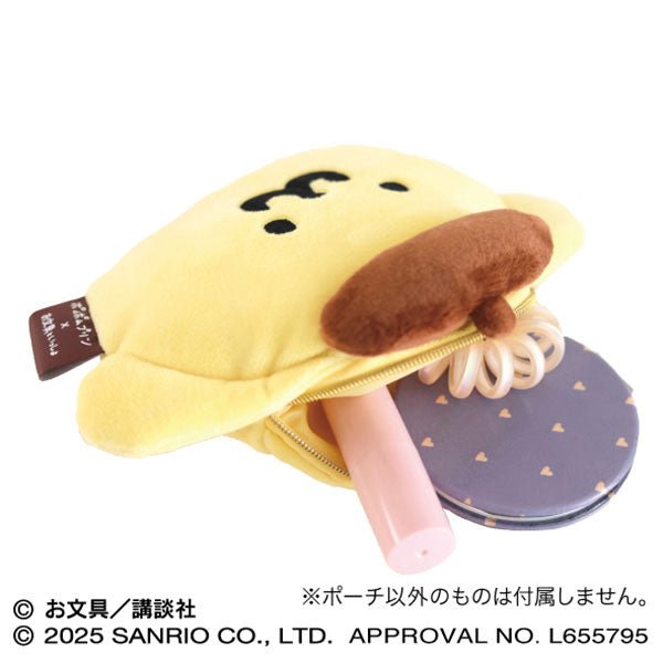 [POMPOMPURIN] "Pompompurin x Obungu to Issho" Face Pouch - Rosey’s Kawaii Shop