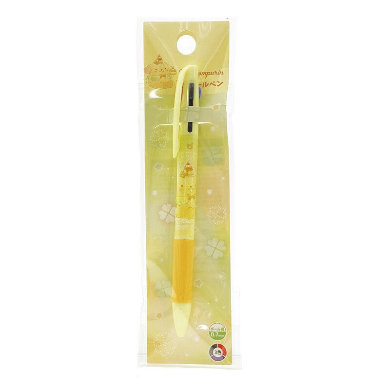 [POMPOMPURIN] "Sanrio Characters" 3 - Color Ballpoint Pen - Rosey’s Kawaii Shop