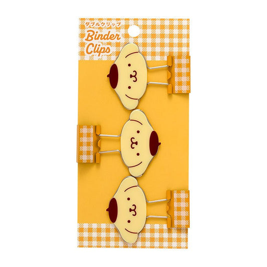 [POMPOMPURIN] "Sanrio Double Binder Clips" - Rosey’s Kawaii Shop