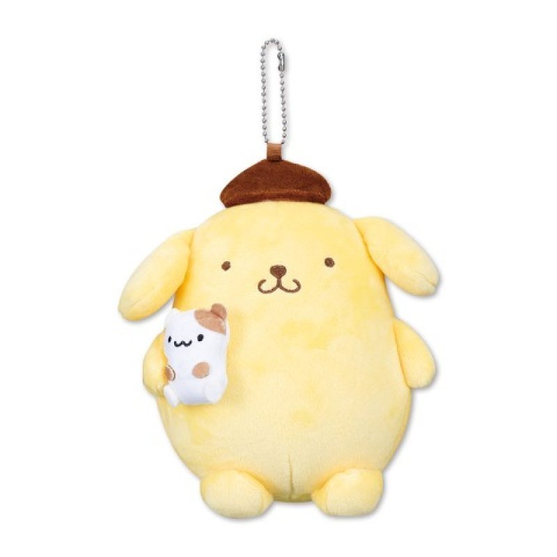 [POMPOMPURIN] "Sanrio Mugyu Art Buddy" Plush Keychain - Rosey’s Kawaii Shop
