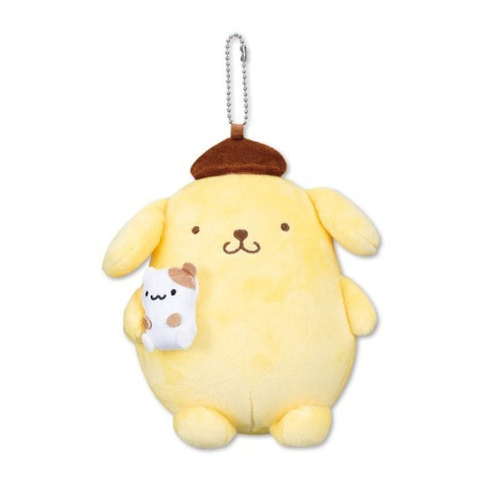 [POMPOMPURIN] "Sanrio Mugyu Art Buddy" Plush Keychain - Rosey’s Kawaii Shop