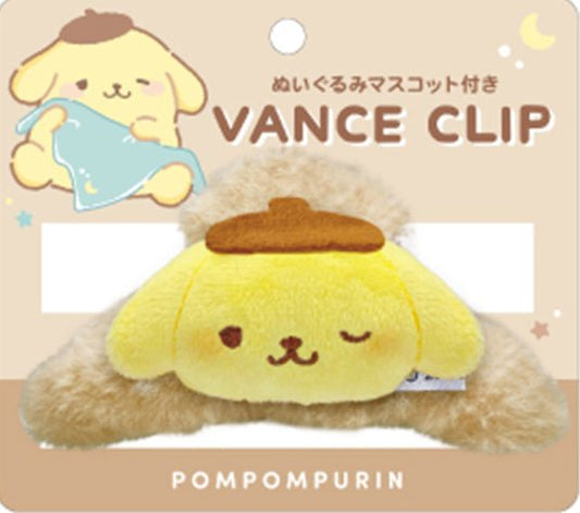 [POMPOMPURIN] "Sanrio Munyatto Plush Vance" Hair Claw - Rosey’s Kawaii Shop