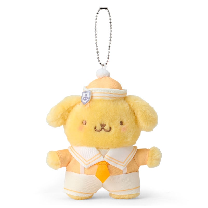 [POMPOMPURIN] "Sanrio Sailor Collar" Plush Keychain - Rosey’s Kawaii Shop
