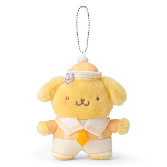 [POMPOMPURIN] "Sanrio Sailor Collar" Plush Keychain - Rosey’s Kawaii Shop