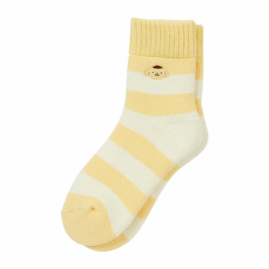 [POMPOMPURIN] "Sanrio Striped Warm" Socks - Rosey’s Kawaii Shop