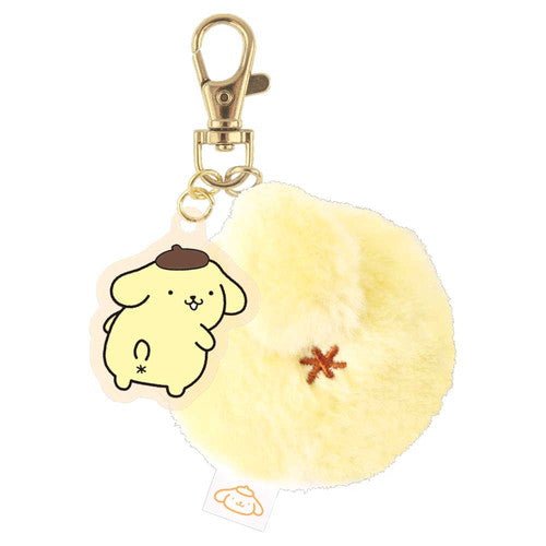 [POMPOMPURIN] "Sanrio Tail" Charm & Plush Keychain - Rosey’s Kawaii Shop