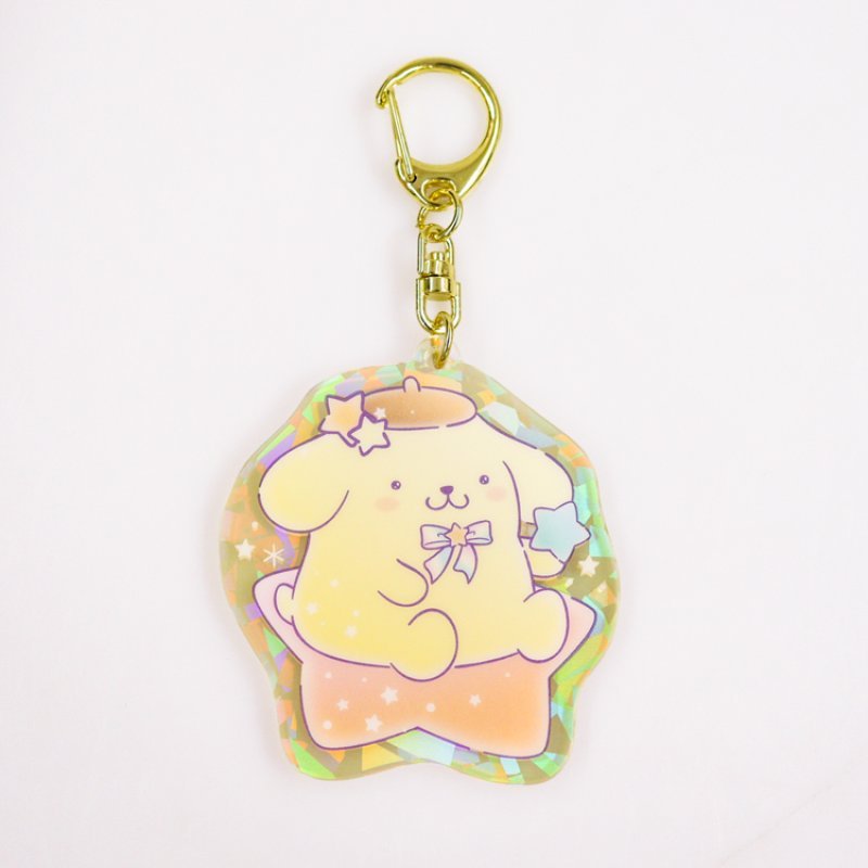 [POMPOMPURIN] "Sanrio Twinkle Wishes" Acrylic Keychain - Rosey’s Kawaii Shop