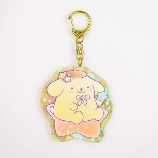 [POMPOMPURIN] "Sanrio Twinkle Wishes" Acrylic Keychain - Rosey’s Kawaii Shop