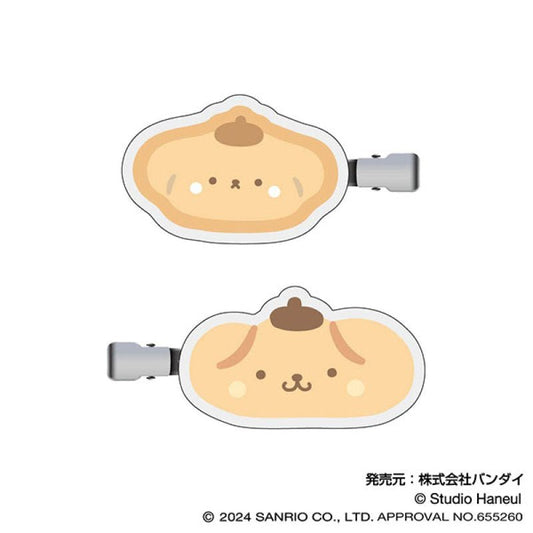 [POMPOMPURIN] "Studio Haneul x Sanrio" Hair Clip - Rosey’s Kawaii Shop