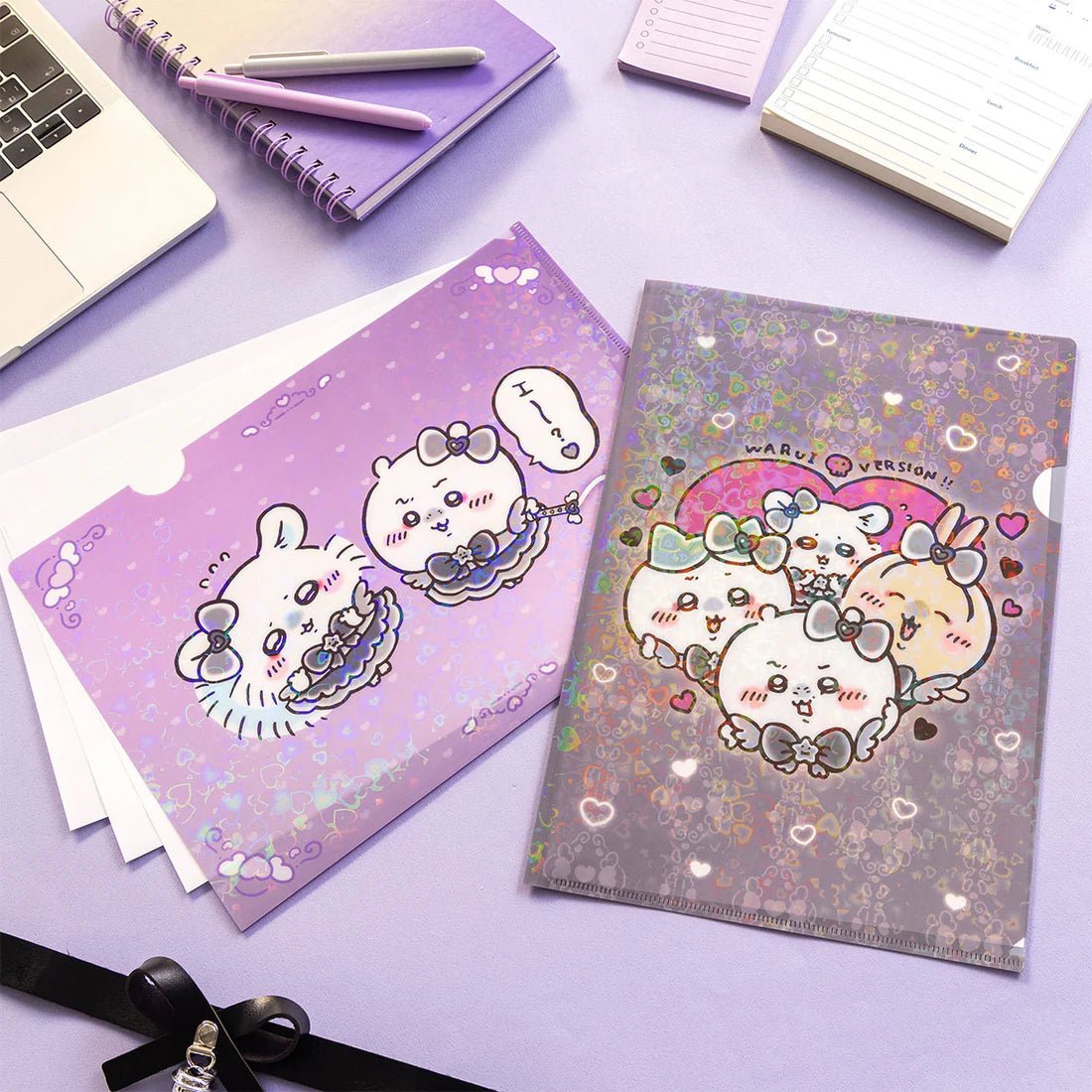 [PURPLE] "Magical Chiikawa" A4 File Folder - Rosey’s Kawaii Shop