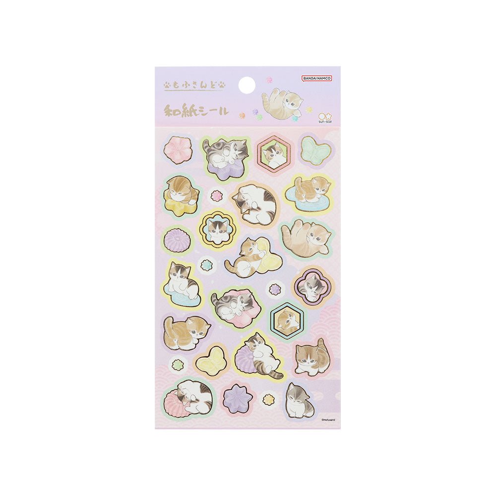 [PURPLE] "Mofusand Japanese Snacks" Sticker Sheet - Rosey’s Kawaii Shop