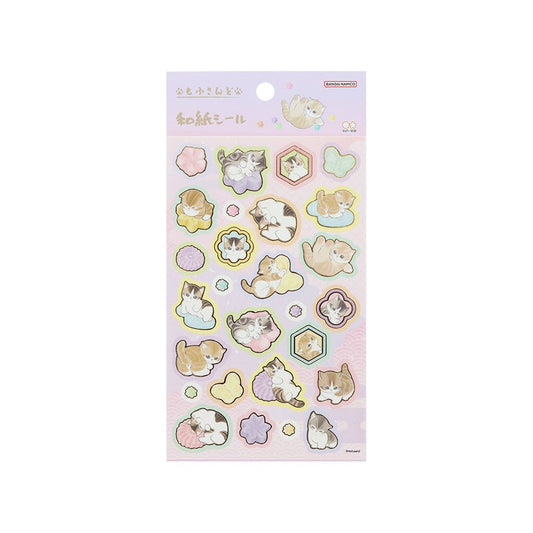 [PURPLE] "Mofusand Japanese Snacks" Sticker Sheet - Rosey’s Kawaii Shop