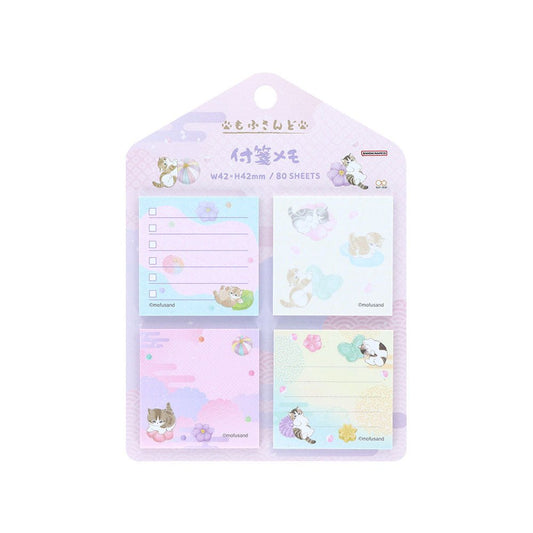 [PURPLE] "Mofusand Japanese Snacks" Sticky Notes Set - Rosey’s Kawaii Shop