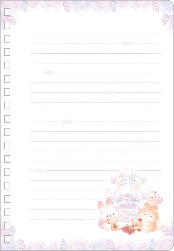 [PURPLE] "Sugarcocomuu Lolli & Pop Candy Day" B6 Notebook - Rosey’s Kawaii Shop