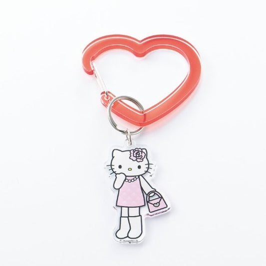 [QUILT] "Hello Kitty Style Up" Heart Carabiner - Rosey’s Kawaii Shop