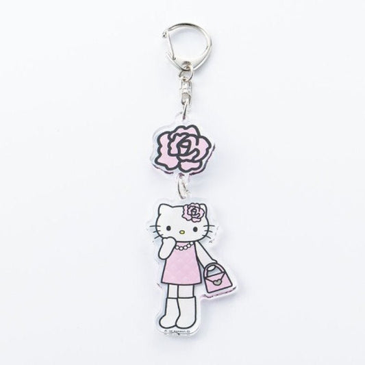 [QUILT] "Hello Kitty Style Up" Long Keychain - Rosey’s Kawaii Shop