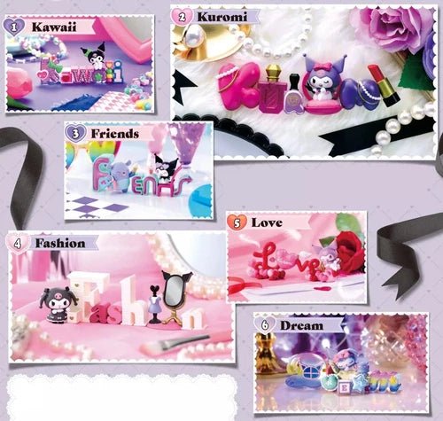 RE - MENT "Kuromi Words" Figure Blind Box - Rosey’s Kawaii Shop