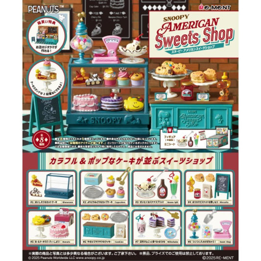 RE - MENT "Snoopy American Sweets Shop" Figure Blind - Rosey’s Kawaii Shop