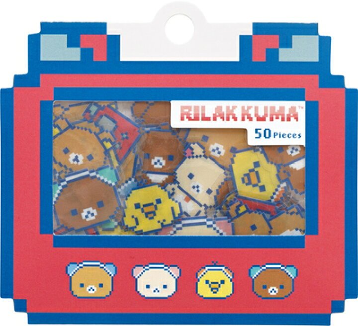 [RED] "Rilakkuma Gaming Series" Sticker Flakes - Rosey’s Kawaii Shop