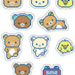 [RED] "Rilakkuma Gaming Series" Sticker Flakes - Rosey’s Kawaii Shop