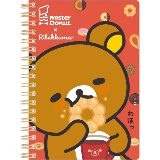 [RED] "Rilakkuma x Mister Donut" B6 Notebook - Rosey’s Kawaii Shop