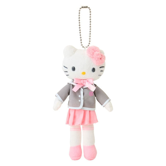 [REGULAR SCHOOL GIRL / HELLO KITTY] Sanrio Closet Collection" Plush Keychain - Rosey’s Kawaii Shop