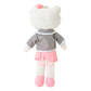[REGULAR SCHOOL GIRL / HELLO KITTY] Sanrio Closet Collection" Plush Keychain - Rosey’s Kawaii Shop