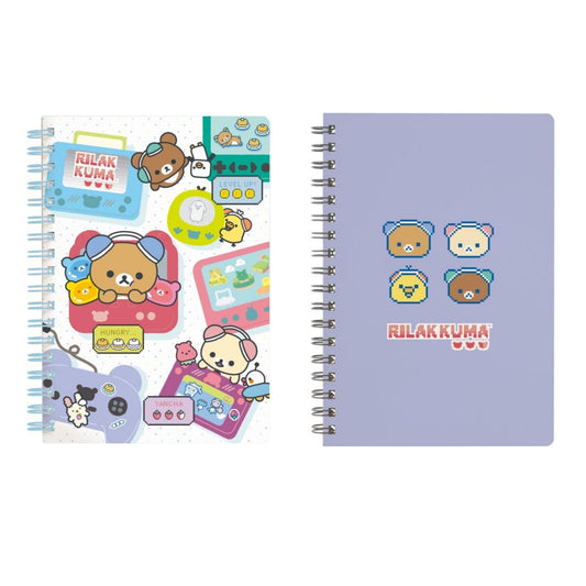 "Rilakkuma Gaming Series" B6 Spiral Notebook - Rosey’s Kawaii Shop