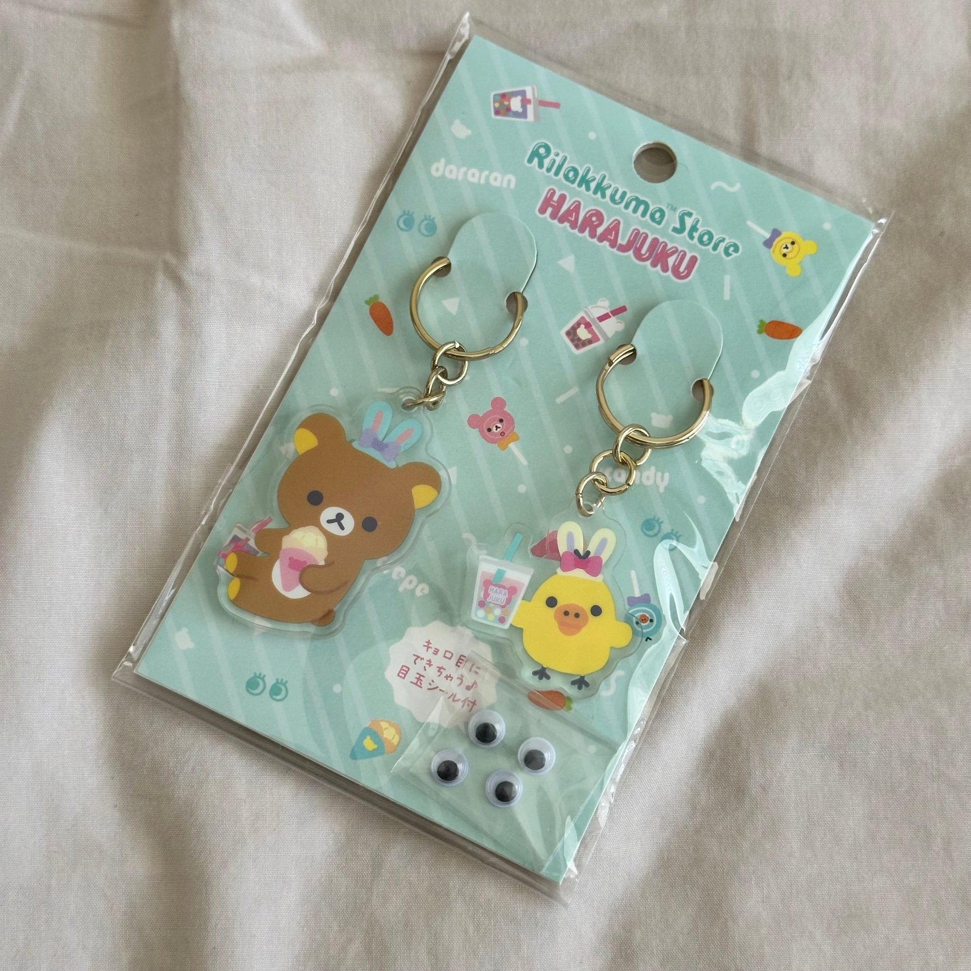 "Rilakkuma Harajuku" Keychain Set - Rosey’s Kawaii Shop