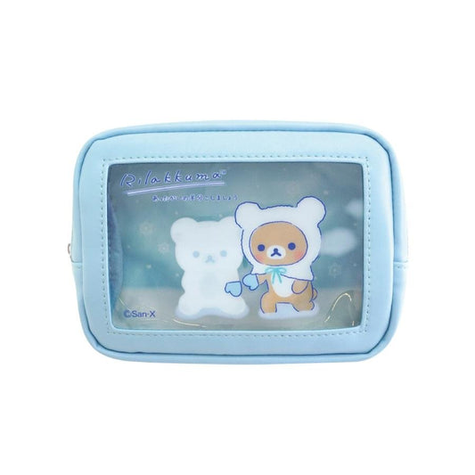 [RILAKKUMA] LIMITED "Rilakkuma Store in GINZA Thinking of You" Clear Pouch - Rosey’s Kawaii Shop