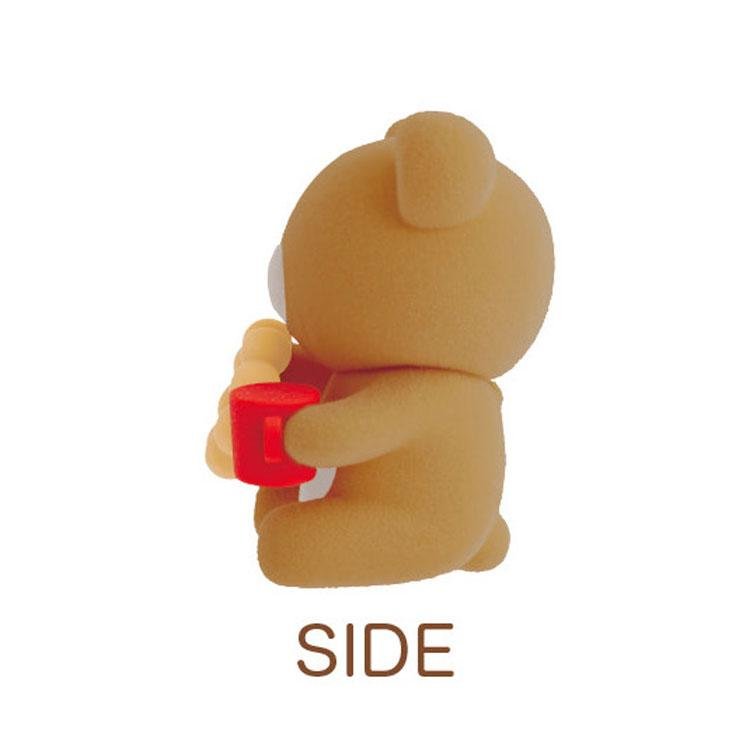 [RILAKKUMA] "Rilakkuma x Mister Donut" Flocked Figure - Rosey’s Kawaii Shop