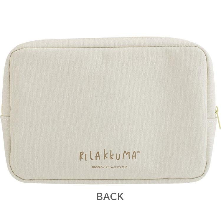 "Rilakkuma Stay With Me" Rectangle Canvas Pouch - Rosey’s Kawaii Shop