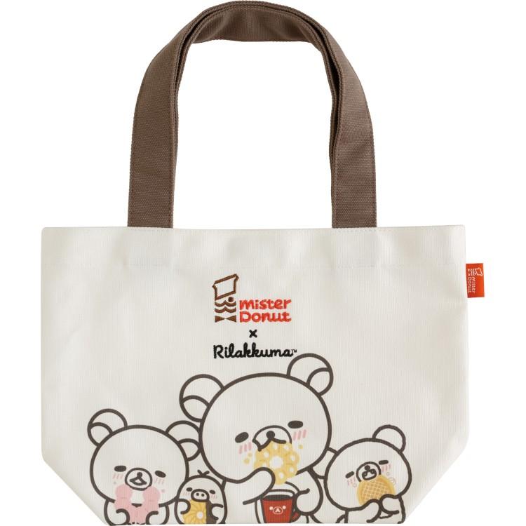 "Rilakkuma x Mister Donut" Mini Tote Bag - Rosey’s Kawaii Shop