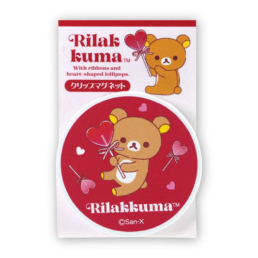 LIMITED "Rilakkuma Store Heart Lollipop Candy" Magnet