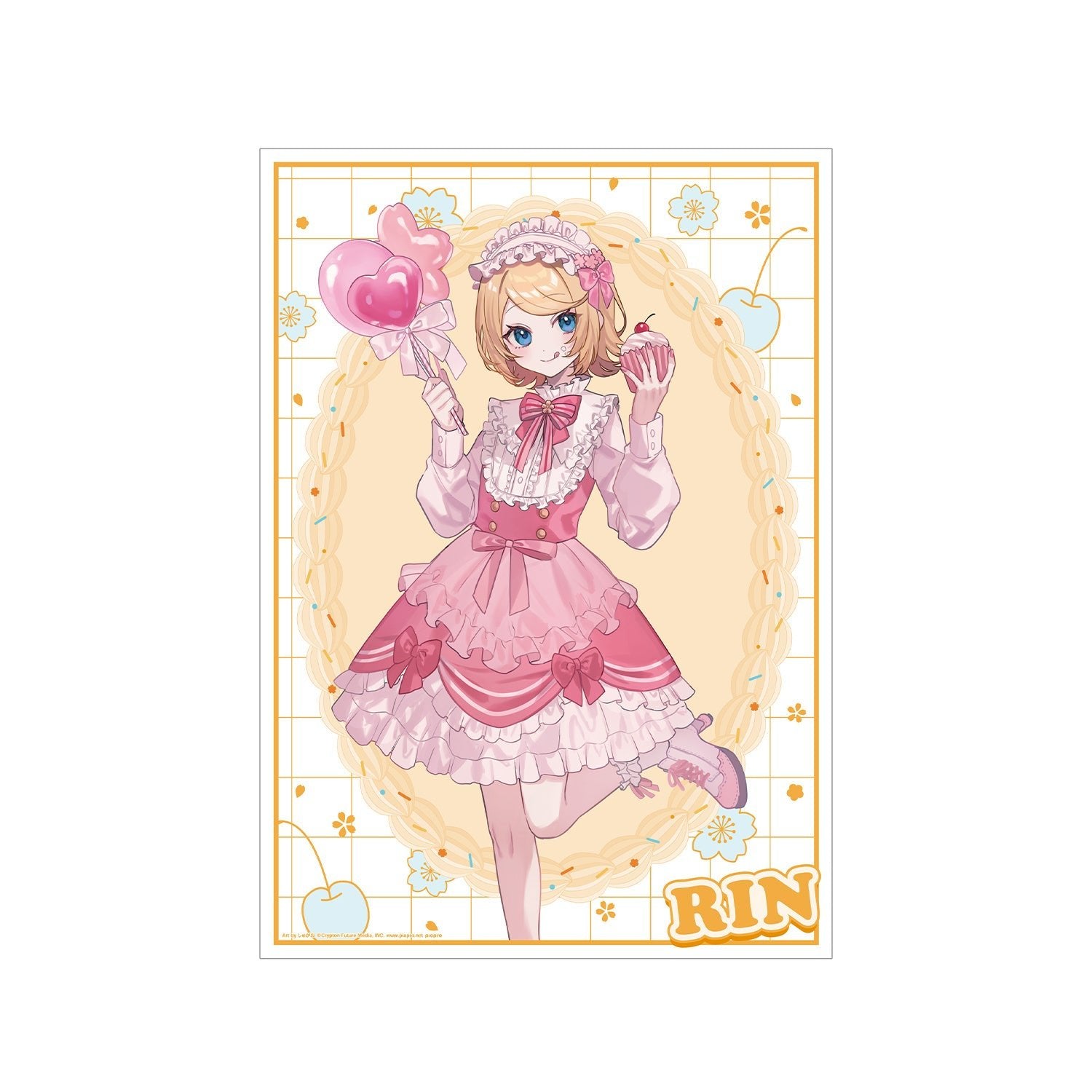 [RIN KAGAMINE] "Sakura Miku Cherry Blossom Pary" A3 Poster - Rosey’s Kawaii Shop