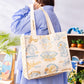 "Mofusand BOARD SHARK!" Square Tote Bag