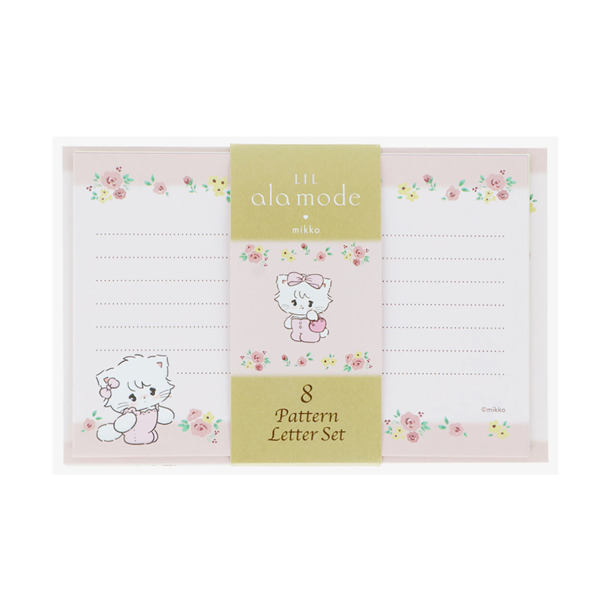 [PINK] "Mikko Illustrations" Letter Set