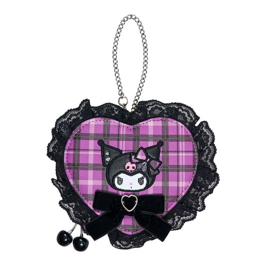 [KUROMI] "Sweet Rock 'n' Check" Mini Pouch