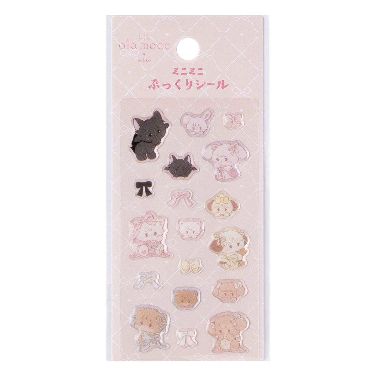 [PASTEL RIBBON] "Mikko Illustrations" Mini Pukkuri Sticker Sheet