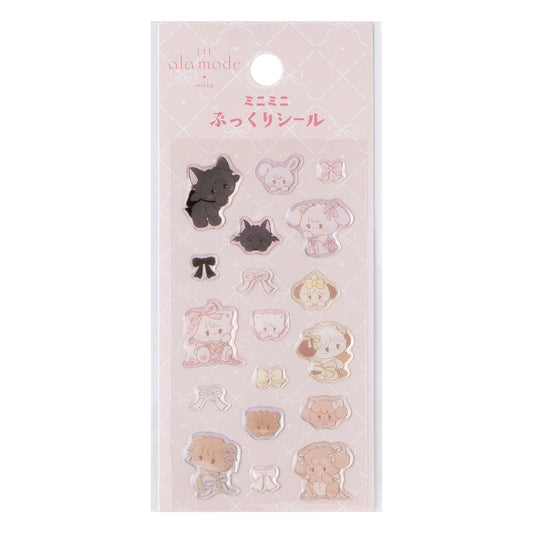 [PASTEL RIBBON] "Mikko Illustrations" Mini Pukkuri Sticker Sheet