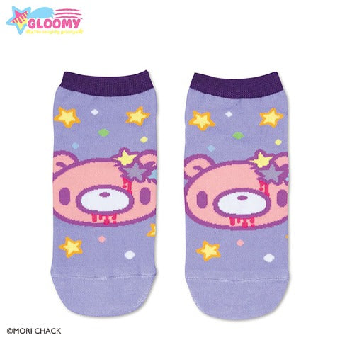 [PURPLE / FACE] AVAIL "GLOOMY The Naughty Grizzly" Socks