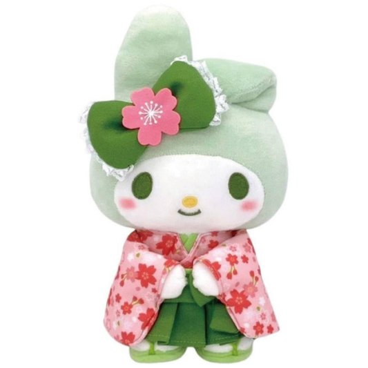 [MY MELODY] "Sanrio Matcha Kimono" Small Plush
